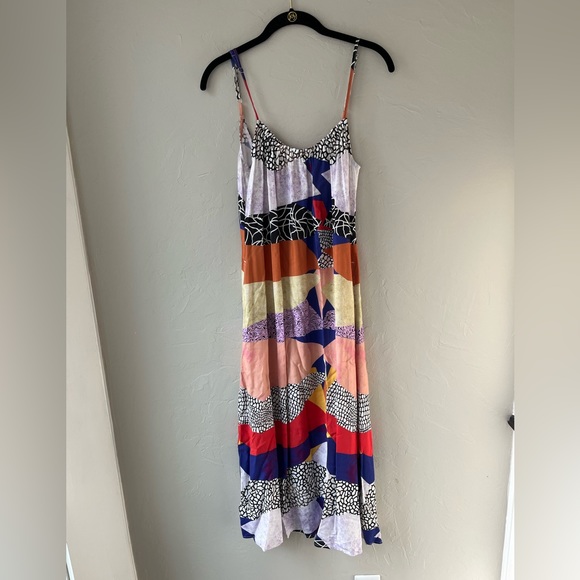 The Odells Dresses & Skirts - ANTHROPOLOGIE THE ODELLS SHAINA GEOMETRIC PRINT SLIP DRESS XXS